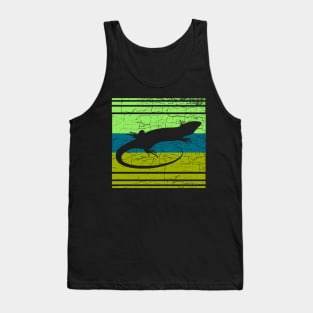 Vintage Colourful Lizard Tank Top